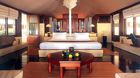 Отель Amanwana на острове Мойо - класс виллы Jungle Tent